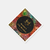 Serviette En Papier Rainbow Dragon Scales Gold Faux Parties scintillan (Coin)