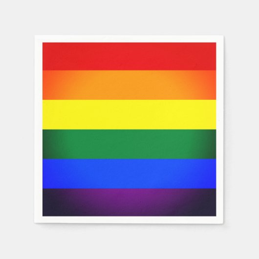 Serviette En Papier Rainbow Flag & Fierté Rainbow / communauté LGBT (Devant)