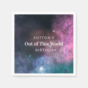 Serviette En Papier Rainbow Galaxy Anniversaire