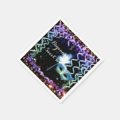 Serviette En Papier Rainbow Glow Masquerade Masque fête d'anniversaire (Coin)