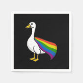 Serviette En Papier Rainbow Goose LGBTQ Pride gay transgenre LGBTQ+ (Devant)