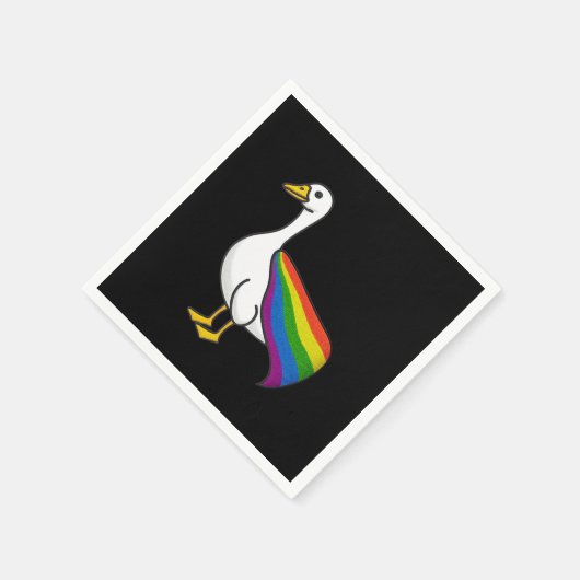 Serviette En Papier Rainbow Goose LGBTQ Pride gay transgenre LGBTQ+ (Coin)