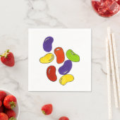 Serviette En Papier Rainbow Jelly Bean Beans Candy Pâques Naples (En situation)