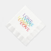 Serviette En Papier RAINBOW LOVE Rein Papier à lunch serviettes (Coin)