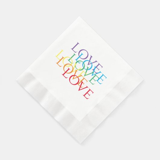 Serviette En Papier RAINBOW LOVE Rein Papier à lunch serviettes (Coin)