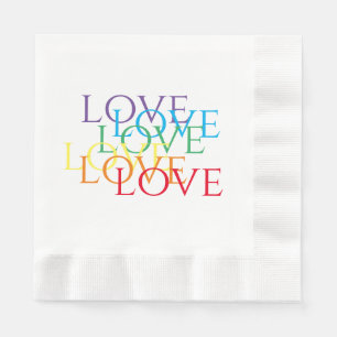 Serviette En Papier RAINBOW LOVE Rein Papier à lunch serviettes