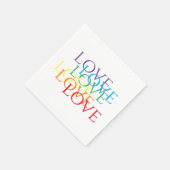 Serviette En Papier RAINBOW LOVE Standard Cocktail Papier à cocktails  (Coin)