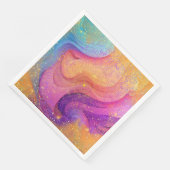 Serviette En Papier Rainbow Mandala (Coin)