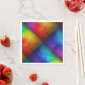 Serviette En Papier Rainbow Mariage Cocktail  serviettes colorées (En situation)