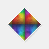 Serviette En Papier Rainbow Mariage Cocktail  serviettes colorées (Coin)