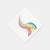 Serviette En Papier Rainbow Music Wave Paper Napkins (Coin)