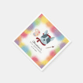 Serviette En Papier Rainbow Painting Party Chien chiot Anniversaire (Coin)
