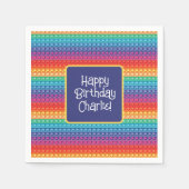 Serviette En Papier Rainbow Pop It Fidget Toy Motif Personnalisé (Devant)