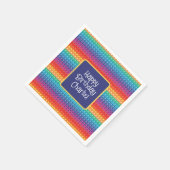 Serviette En Papier Rainbow Pop It Fidget Toy Motif Personnalisé (Coin)