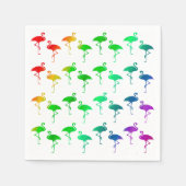 Serviette En Papier Rainbow Pride Flamants roses LGBTQ Motif (Devant)