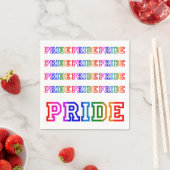 Serviette En Papier Rainbow PRIDE Papier Cocktail Party Napkins (En situation)