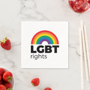 Serviette En Papier Rainbow Rights
