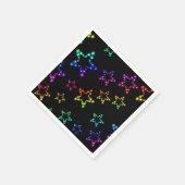 Serviette En Papier Rainbow Stars Motif Napkins (Coin)