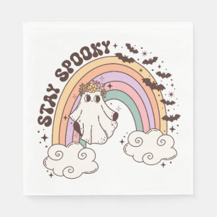 Serviette En Papier Rainbow Stay Éffrayant