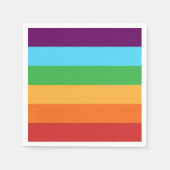 Serviette En Papier Rainbow Stripes amusant Bright Candy fête d'annive (Devant)