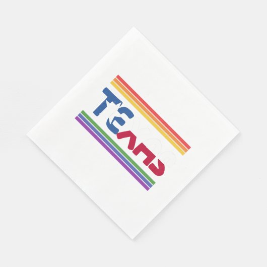 Serviette En Papier Rainbow Texas Flag Design pour LGBT+ Texans C (Coin)
