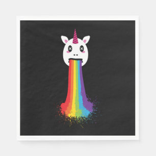 Serviette En Papier Rainbow Unicorn LGBT