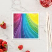 Serviette En Papier Rainbow Wedding Réception Cocktail Napkin (En situation)