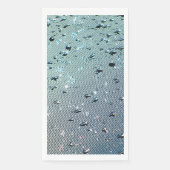 Serviette En Papier Raindrops sur écran Aqua Blue (Devant)