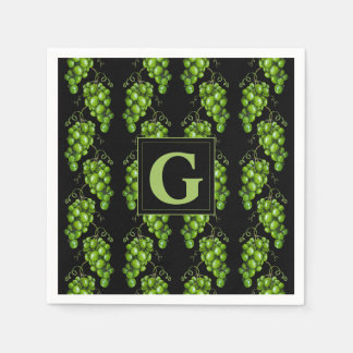 Serviette en papier Raisin Vert