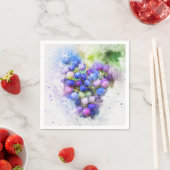 Serviette En Papier Raisins (En situation)