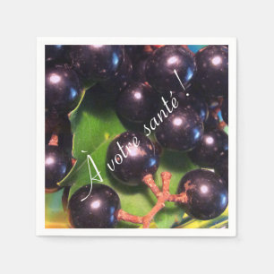 Serviette En Papier Raisins de vin