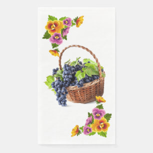 Serviette En Papier Raisins de vin 