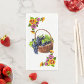 Serviette En Papier Raisins de vin (En situation)