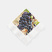Serviette En Papier Raisins Sur Une Vigne (Coin)
