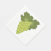 Serviette En Papier Raisins verts (Coin)