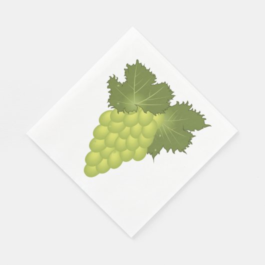 Serviette En Papier Raisins verts (Coin)