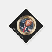 Serviette En Papier Rallye de la campagne Trump 2024 (Coin)
