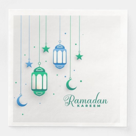 SERVIETTE EN PAPIER RAMADAN KAREEM (Devant)