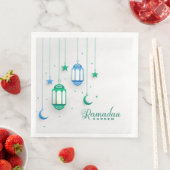 SERVIETTE EN PAPIER RAMADAN KAREEM (En situation)