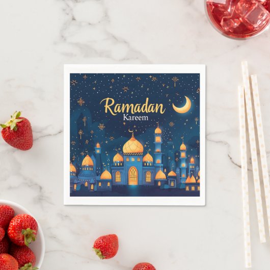 Serviette En Papier Ramadan Kareem Papier Napkin (En situation)