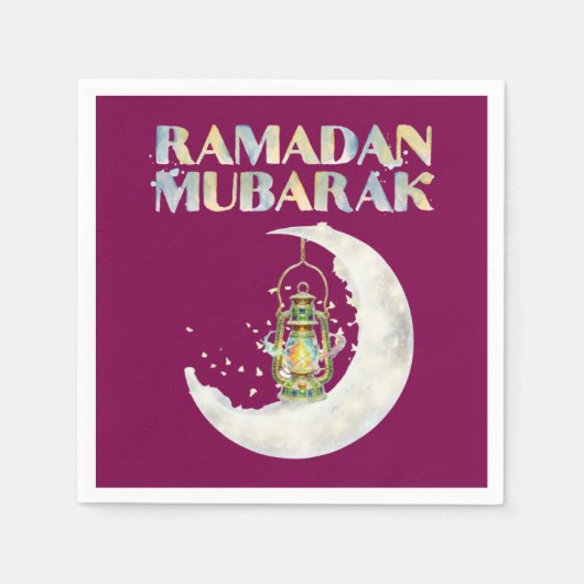Serviette En Papier Ramadan Moubarak (Devant)