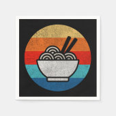 Serviette En Papier Ramen de style rétro (Devant)