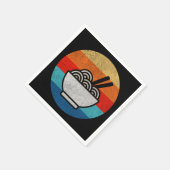 Serviette En Papier Ramen de style rétro (Coin)