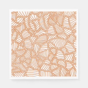 Serviette En Papier Random Leaf Mosaic