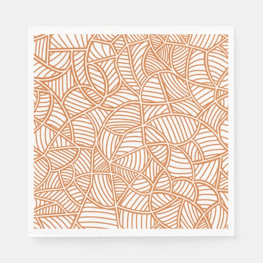 Serviette En Papier Random Leaf Mosaic (Devant)