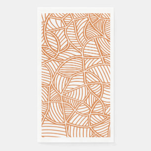 Serviette En Papier Random Leaf Mosaic