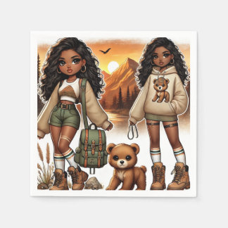 Serviette En Papier Randonnée Aventure & Style