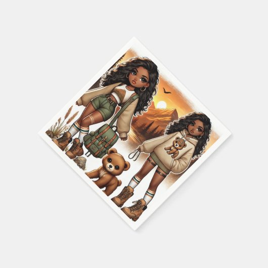 Serviette En Papier Randonnée Aventure & Style (Coin)