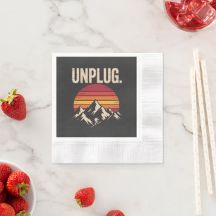 Serviette En Papier Randonnée en montagne déconnectée