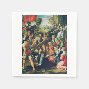 Serviette En Papier Raphael Spasimo Christ Tombe Sous La Croix Art